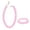 Pink, variant on Krdevn Round Acrylic Bead Necklace & Bracelet 2Pcs Jewelry Set Boho Solid Beaded Stackable Wrist Chain Summer Beach Outfit Matching Accessory for Women