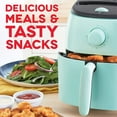 thumbnail image 2 of Dash DCAF200GBAQ02 Tasti Crisp Electric Air Fryer Oven Cooker with Temperature Control, Non-stick Fry Basket, Recipe Guide + Auto Shut Off Feature, 1000-Watt, 2.6Qt, Aqua, 2 of 6