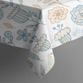 thumbnail image 5 of 60x60 Inch Waterproof Square Tablecloth, Thickened Polyester Table Cover for Dining & Parties, Floral Print, 5 of 6