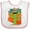 White and Pink, variant on Inktastic Arizona Retro Sunset Funny Cactus Boys or Girls Baby Bib