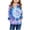 Blue, variant on Tie Dye Sweatshirt Jacket Baby Girl Boys Hoodie Zipper Long Sleeve Rainbow Print Coat Toddler Hooded Zip Up Outerwear Blue 7 Years