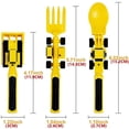 thumbnail image 3 of Juego de tres piezas de vajilla para niños con pala excavadora, pala, horquilla y plato, 3 of 4