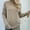Khaki, variant on Leather Pants Women, Loose Solid Color Fashion Turtleneck Pullover Sweater Top