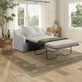thumbnail image 3 of Serta Harwick Twin Convertible Sleeper Loveseat, Oatmeal Fabric, 3 of 5