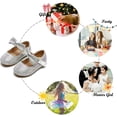 thumbnail image 5 of Toddler Flower Girl Dress Shoes - Girl Ballet Flats Party School Shoes Wedding, 5 of 6