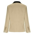 thumbnail image 4 of RXMEKW Slim Lapel Blazer for Women Long Sleeve Button Front Office Jacket for Work Solid Color, 4 of 7