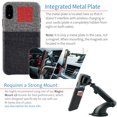thumbnail image 4 of Dockem Wallet Case for iPhone XR; Built-in Metal Plate, 2 Credit Card Slots, Luxe M2, Black/Grey, 4 of 9