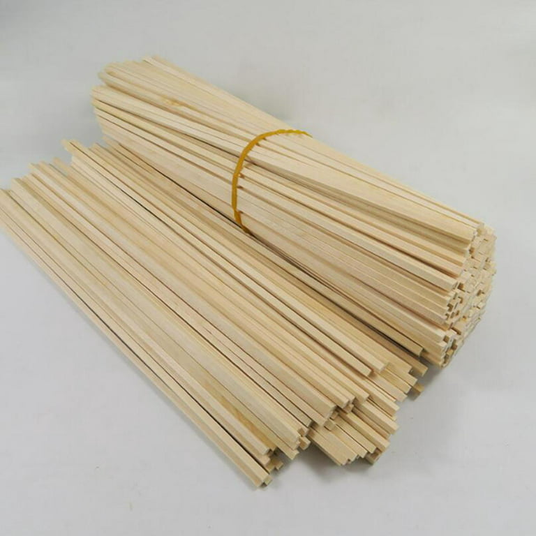 Wooden Sticks (30) Unfinished Natural Square Wooden Dowel Rods Craft Sticks  for DIY Rod for Decorations Woodcraft Sticks for Kids Project 60x5x5mm 