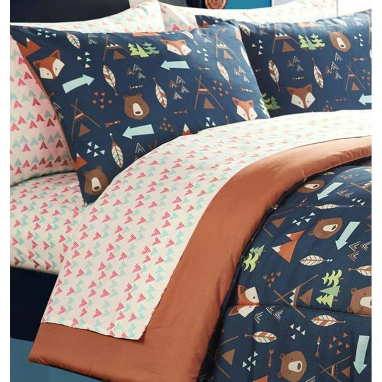 American kids woodland safari boy bed in a bag bedding set deals