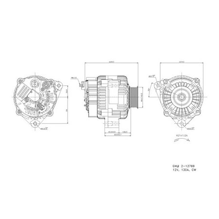 Tyc 2 13769 Alternator For 1999 2001 Honda Odyssey