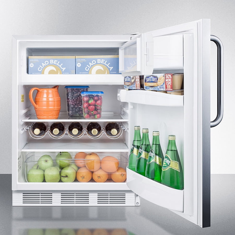 24" Wide Built-In Refrigerator-Freezer, Stainless Steel