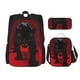 thumbnail image 1 of Disketp Black Panther Red Background Mochila Estampada de Gran Capacidad con Lonchera y Estuche, Set de 3 Piezas para Estudiantes, 1 of 7