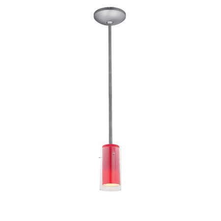 

Pendants 1 Light Fixtures With Brushed Steel Finish Metal Material E-26 Type 10 100 Watts