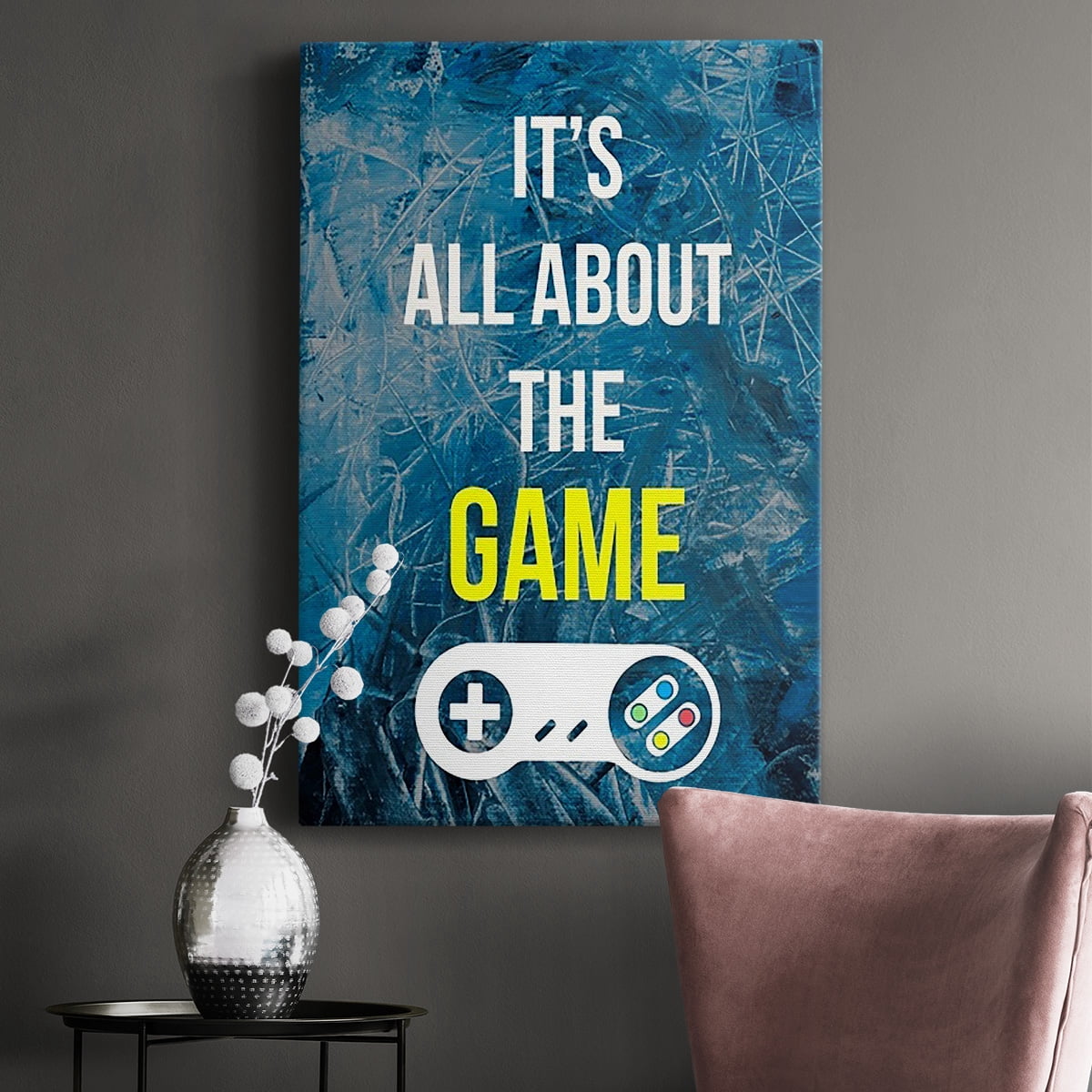 Gamer at Play IV Premium Gallery Wrapped Canvas - Ready to Hang