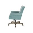 thumbnail image 5 of OSP Designs Megan - Fauteuil - de Travail - Accoudoirs - Inclinaison - Pivotant - polyester, Bois, Coton - turquoise, 5 of 5
