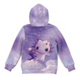 thumbnail image 5 of Pzuqiu Axolotl Hoodies for Kids Soft Warm Boys Hooded Sweatshirt Fashion Lightness Children's Long Sleeve Sweatshirt Wind Proof Versatile for Fall Winter 8-9, 5 of 7