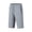 Gray, variant on Men's Big and Tall Athletic Pants Quick Dry 3/4 Length Workout Bottoms Elastic Waist Drawstring Sports Trousers with Zipper Pockets