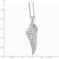thumbnail image 2 of Cheryl M Sterling Silver CZ Angel Wing Necklace, 2 of 2