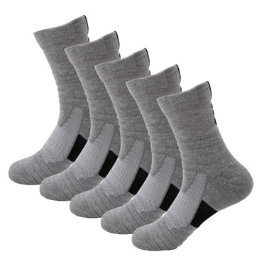 Men Merino Wool Hiking Socks -Lightweight-6 Pairs Pack Black - Walmart.com