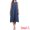 Navy, variant on DARING DIVA Linen Sleeveless Dress S White