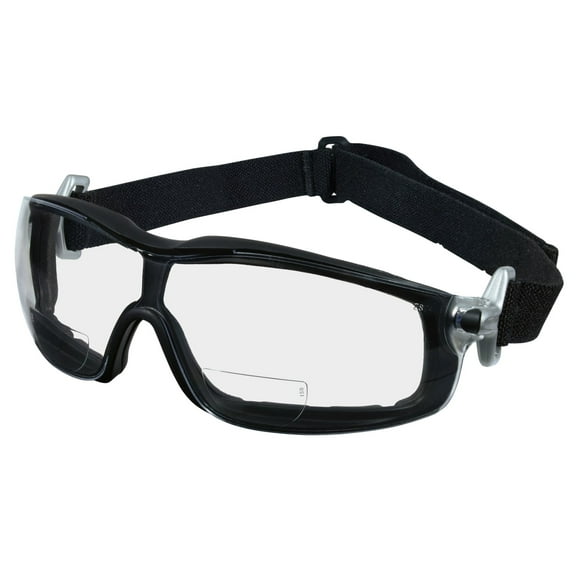 MCR Safety RT1 Series Bifocal Readers Safety Glasses, UV-AF Anti-Fog Coating, 1.