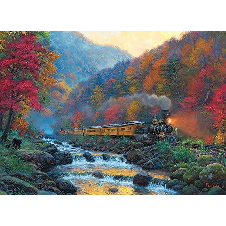Cobble Hill 1000 Piece Puzzle: Moose Lake - Reference Poster Included...