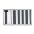 thumbnail image 2 of JIALIOU Nylon Trifold Card Wallet with ID Window Zipper Pocket for Men Women Teen Dark Gray and White Striped, 2 of 7