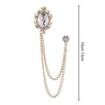thumbnail image 5 of Lifetechs Faux Gem Shining Rhinestones Brooch Pin Chain Tassel Suit Coat Badge Dress Bag Shawl Pin Jewelry Accessories, 5 of 8