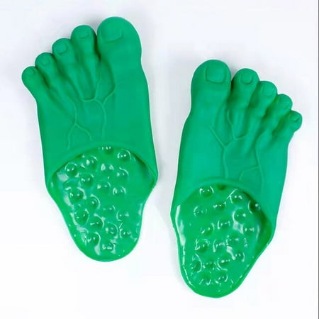 

Slippers Ghost Shoes Toe Slides Flats Party Funny Sandals Scary Green Christmas Costume Dress Accessories Unise Flip-flops green