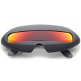 thumbnail image 2 of zeroUV - Futuristic Costume Single Shield Colored Mirror Lens Novelty Wrap Sunglasses 70mm - 70mm, 2 of 5