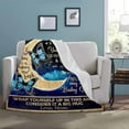 thumbnail image 4 of LHSHID Personalized Lover Name Message Text Blanket to My Daughter from Mom and Dad You'Ll Always Be My Baby Girl Hug Blanket Warm Bed Throws, 4 of 6