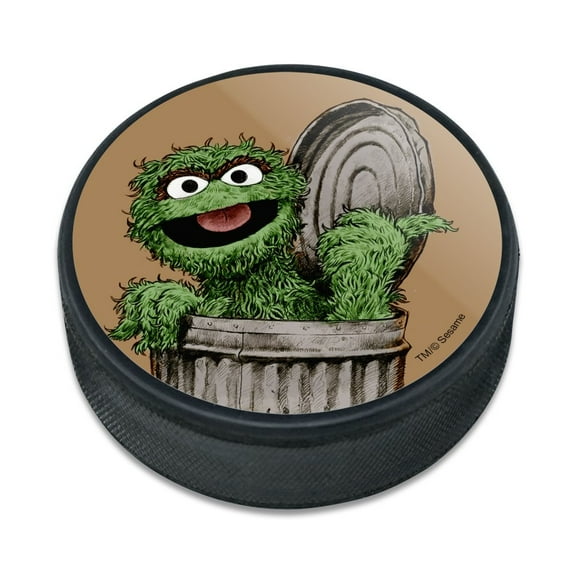 Sesame Street Vintage Oscar the Grouch Ice Hockey Puck
