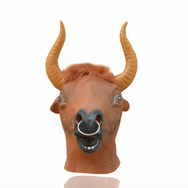 Disfraz de cosplay de Mask Horror Cow para fiesta de Halloween
