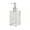Clear, variant on 400ML Square Foaming Soap Dispenser - Press-Type Refillable Bottle for Bathroom Kitchen, Transparent Plastic Reusable, for Hand Soap Body Wash