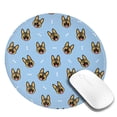 thumbnail image 2 of Disketp German Shepherd Puppy Small Mouse Pad 7.9x7.9 Inches,Washable Round Mousepad For Office Laptop Computer,Non-Slip Rubber Base Mouse Pads For Wireless Mouse, 2 of 9