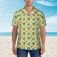 thumbnail image 4 of Balery Sea Turtle Print Men's Hawaiian Shirts Short Sleeve Beach Shirt Relaxed Fit Vacation Button Down Shirts-3X-Large, 4 of 9