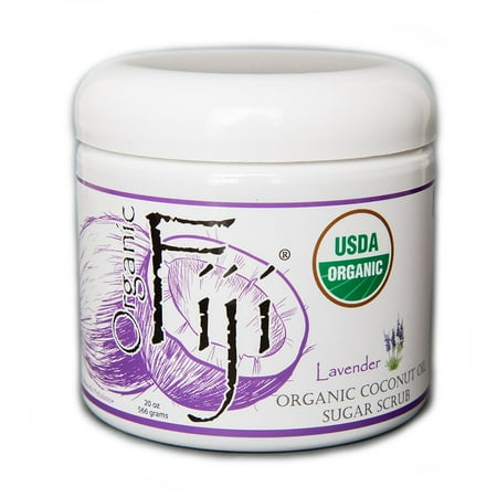 Organic Fiji Body Scrub, Lavender, 20 Oz