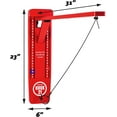 thumbnail image 4 of GoSports Hook21 Ring Swing Game - Indoor or Outdoor Ring Toss Game with Foldable Arm - Red, 4 of 7