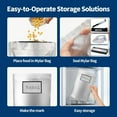 thumbnail image 3 of 150Pcs Mylar Bags, 4 Size Smell Proof Bags with 150x300cc Oxygen Absorbers, 180 Labels for Small Business and Food Storage (50 Bags 4.3"x6.3", 40 Bags 6"x9", 35 Bags 7.5"x11.5", 25 Bags 10"x14"), 3 of 7