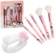 thumbnail image 1 of Set de brochas de maquillaje Hello Kitty Kawaii Fluffy con diadema x5, 1 of 6