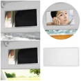 thumbnail image 3 of RHEA- Car Mirror Rearview Adhesive Back Solid Stainless Steel Makeup Sun Visor Decor, 3 of 6