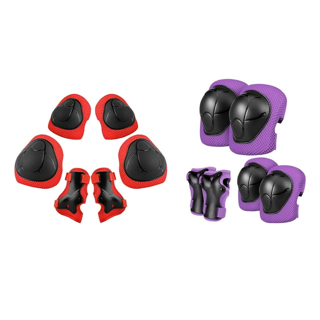 Almencla Child Gear Set Protective Adjustable Hand for Red