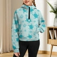 thumbnail image 7 of Chaqlin Kids Blouse Shirt with Pocket Oversize Plus Size Girls Hoodies for School for Gym Size 5-6, 7 of 7