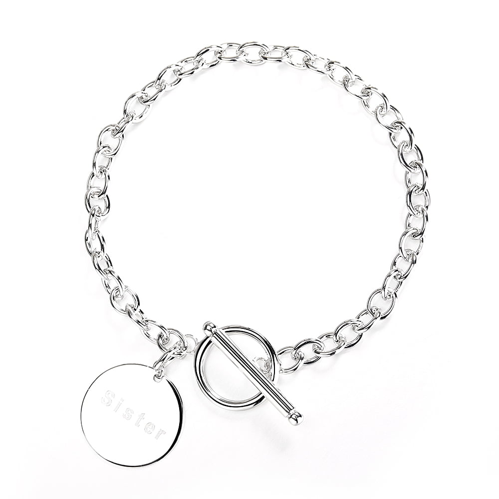 white gold sister bracelets