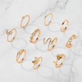 thumbnail image 4 of Conjunto de anillos de nudillos de oro y plata para mujeres y niñas, Chai de serpiente vintage, 4 of 5