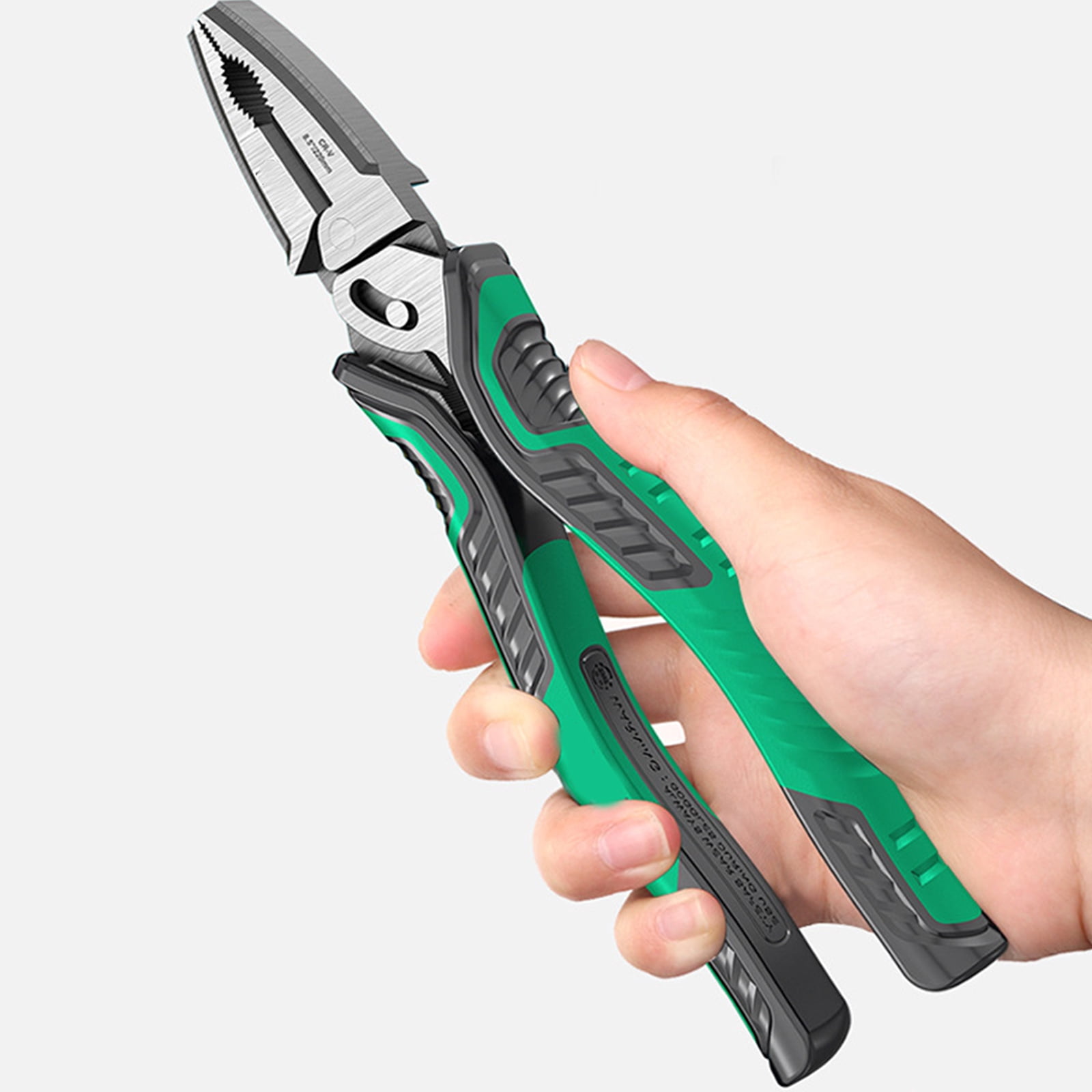 Ergonomic Handle Pliers with Eccentric Mechanism Wire Cable Cutter Hand Tool for Increased Clamping Force and Comfort