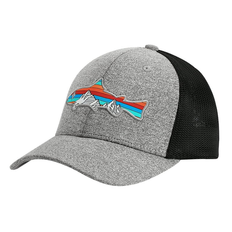 LRD Men Fishing Hats Trucker Hat Flexible Fit Mesh Fitted Baseball