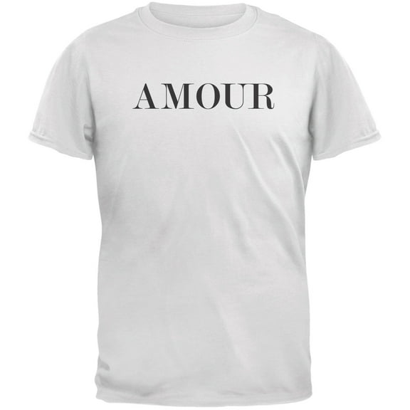Valentine's Day Amour White Adult T-Shirt - Large