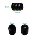 thumbnail image 3 of Craft County Silicone Elastic Cord Locks - Comfortable Black & White Drawstring Toggle Adjusters - Packs of 5-250 Pieces, 3 of 4