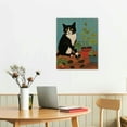thumbnail image 2 of Nawypu I Do What I Want Canvas Wall Art Prints Funny Cat Themed Art Decor for Office Farmhouse Home Bathroom Bedroom Living Room Kitchen,Cat Lovers Mom Owner Gifts, Paintings Art Decor, 2 of 4